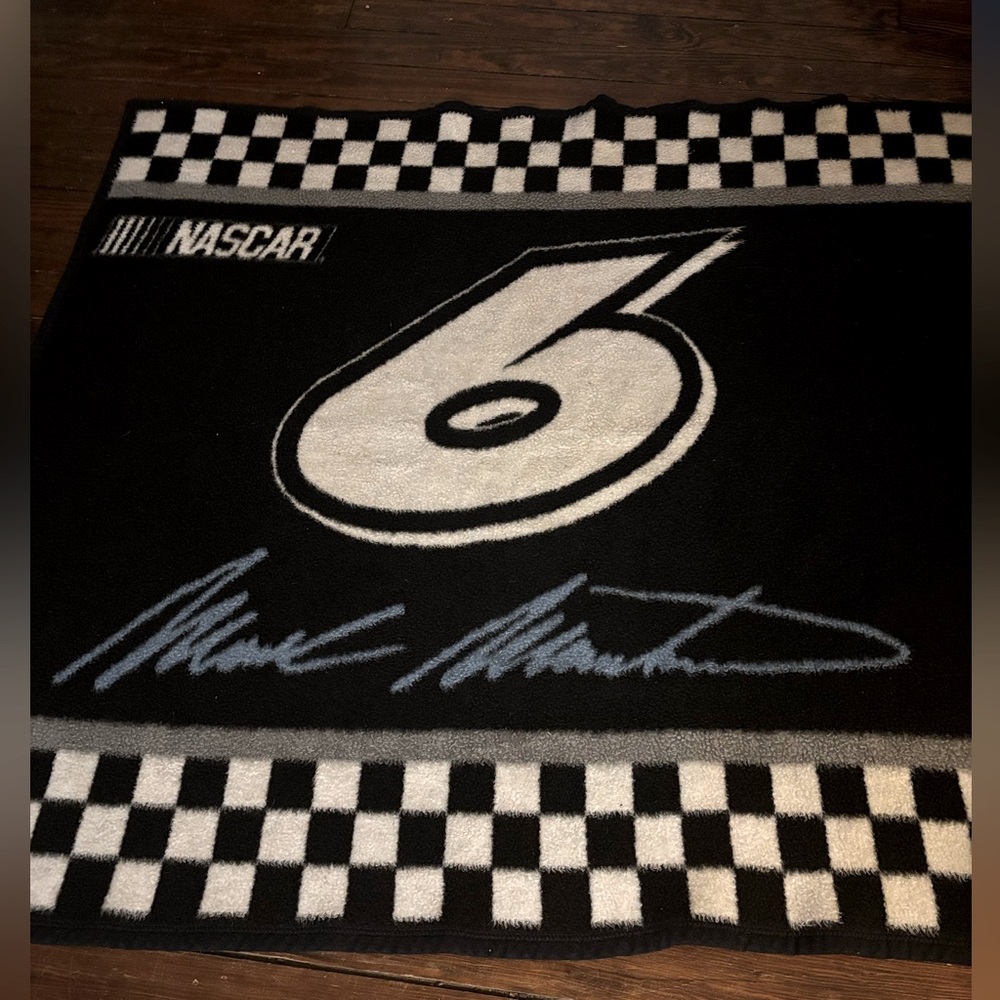 Vintage Biederlack of America NASCAR #6 Mark Martin Throw